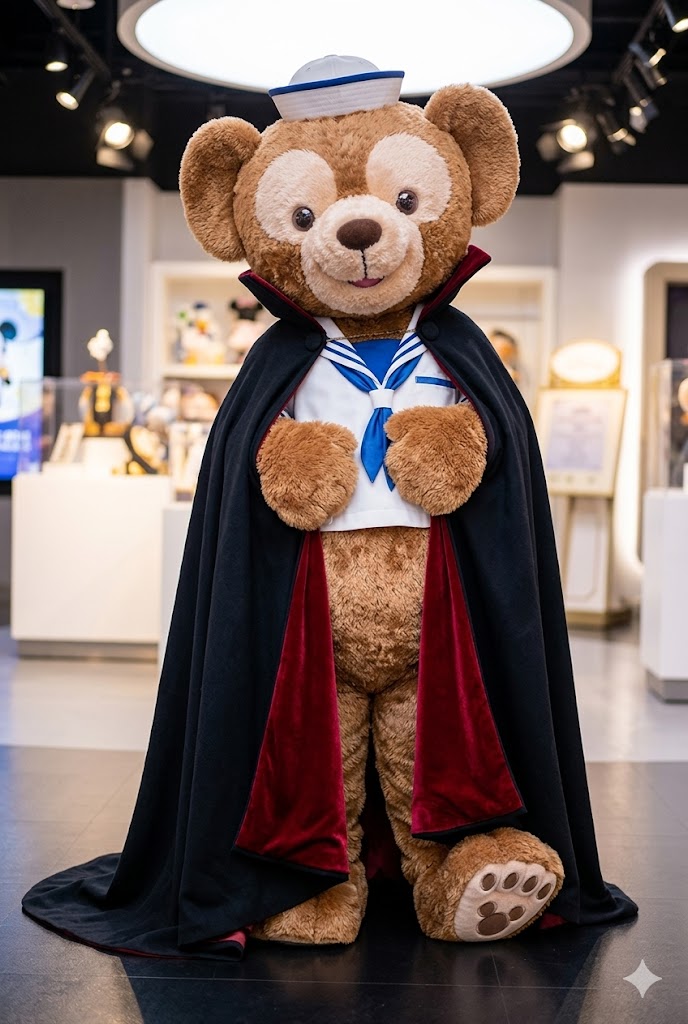 ChaoemperorC's tweet image. Duffy the Disney Bear mascot costume with a black/red cape!

#duffy #disney #bear #epcot #disneyparks #cape #cloak #mascot #mascots #mascotcostume #cosplay #fursuit