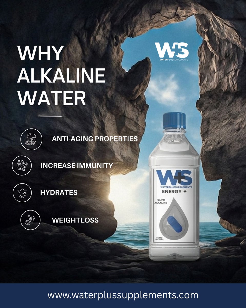 ElA71886's tweet image. Feeling low on energy? It might be your hydration 💧

Alkaline water is more than just a trend—it’s a simple way to support your body from within. 🌿

✨ Helps maintain better hydration
✨ Supports natural pH balance
.
#alkalinewater #hydration #wellnessjourney #healthyliving