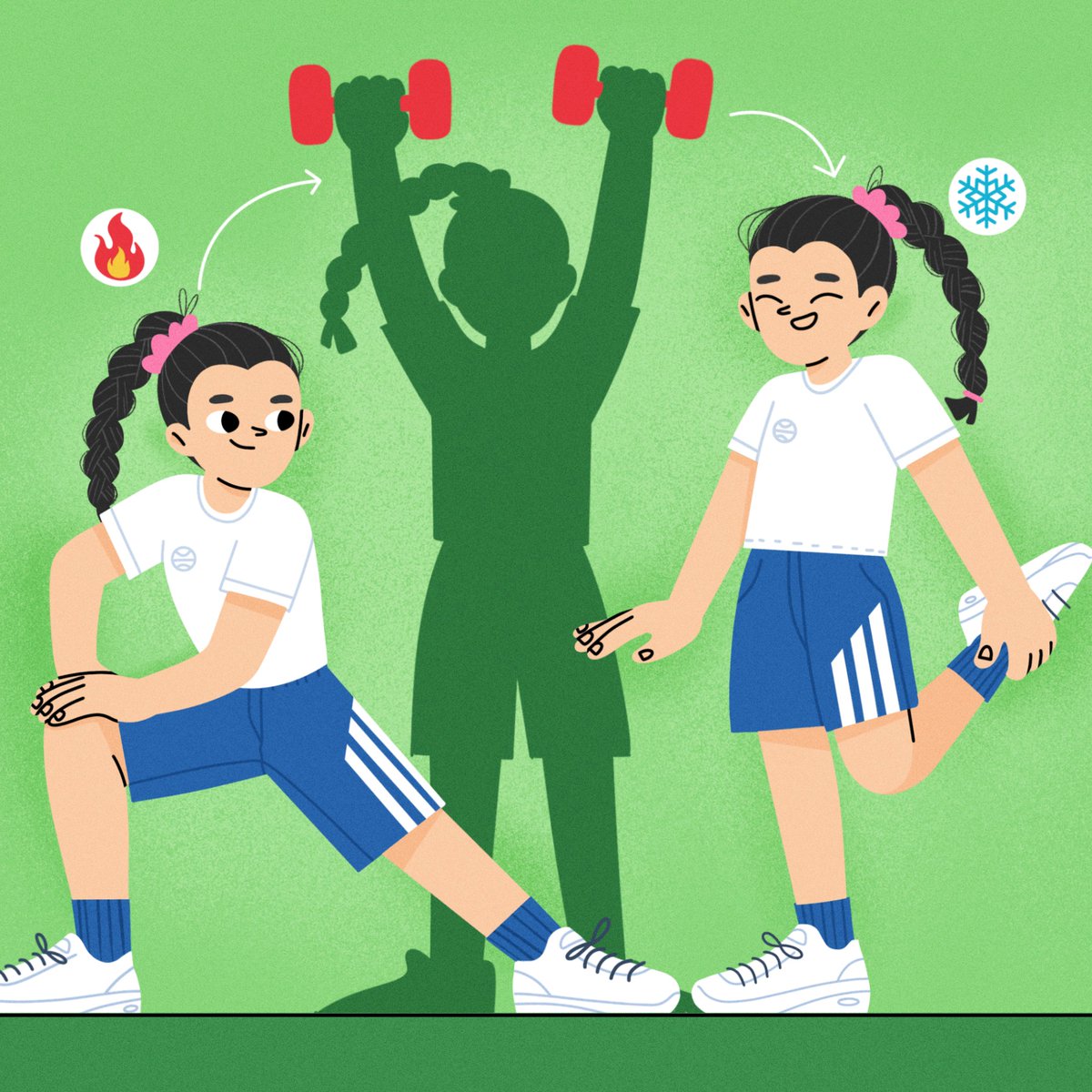 FrontYoungMinds's tweet image. Warming up before sport or #exercise, to perform at your best, and cooling down properly after, to help your recovery process, are very important for your fitness, #health and wellbeing. 
Learn how to #warmup and #cooldown, with great examples to try!
fro.ntiers.in/WarmUps
