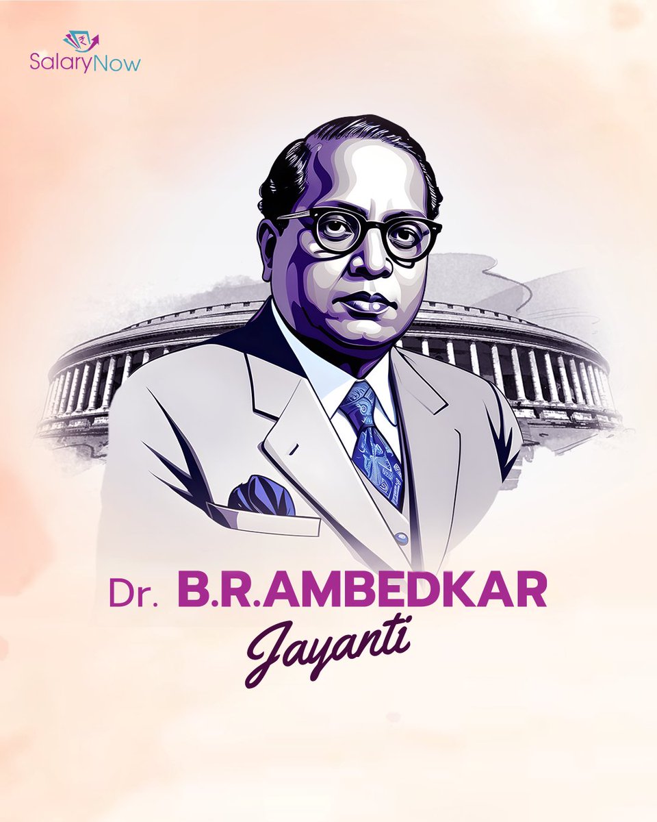 salary_now's tweet photo. "Life should be great rather than long", Dr B.R. Ambedkar.

Today, on the birth anniversary of Dr Ambedkar, let us remember his great teachings that can shape us into successful individuals by following his path.
#SalaryNow #SalaryNowApp #AmbedkarJayanti https://t.co/KEDl1aadQK