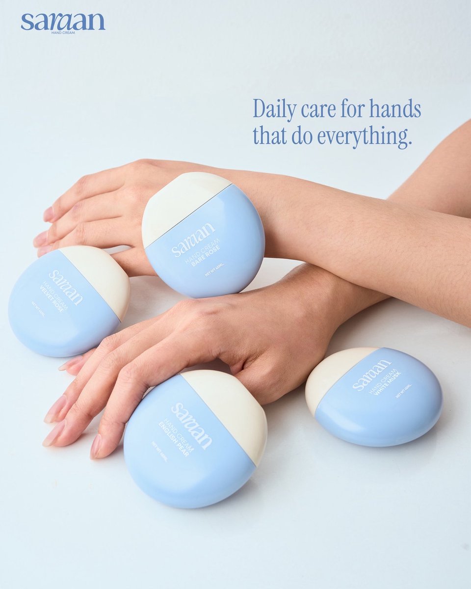 Saraanofficial's tweet image. For hands that do everything,
they deserve something back.🤲🏻🍃

#Saraan your daily ritual.