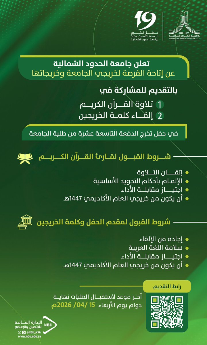 جامعة الحدود الشمالية tweet media