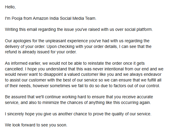 Bat_moan's tweet photo. @AmazonHelp Thnx I guess for doing nothing, And no YOU WON'T BE SEEING ME AGAIN https://t.co/g8hlfagSCV