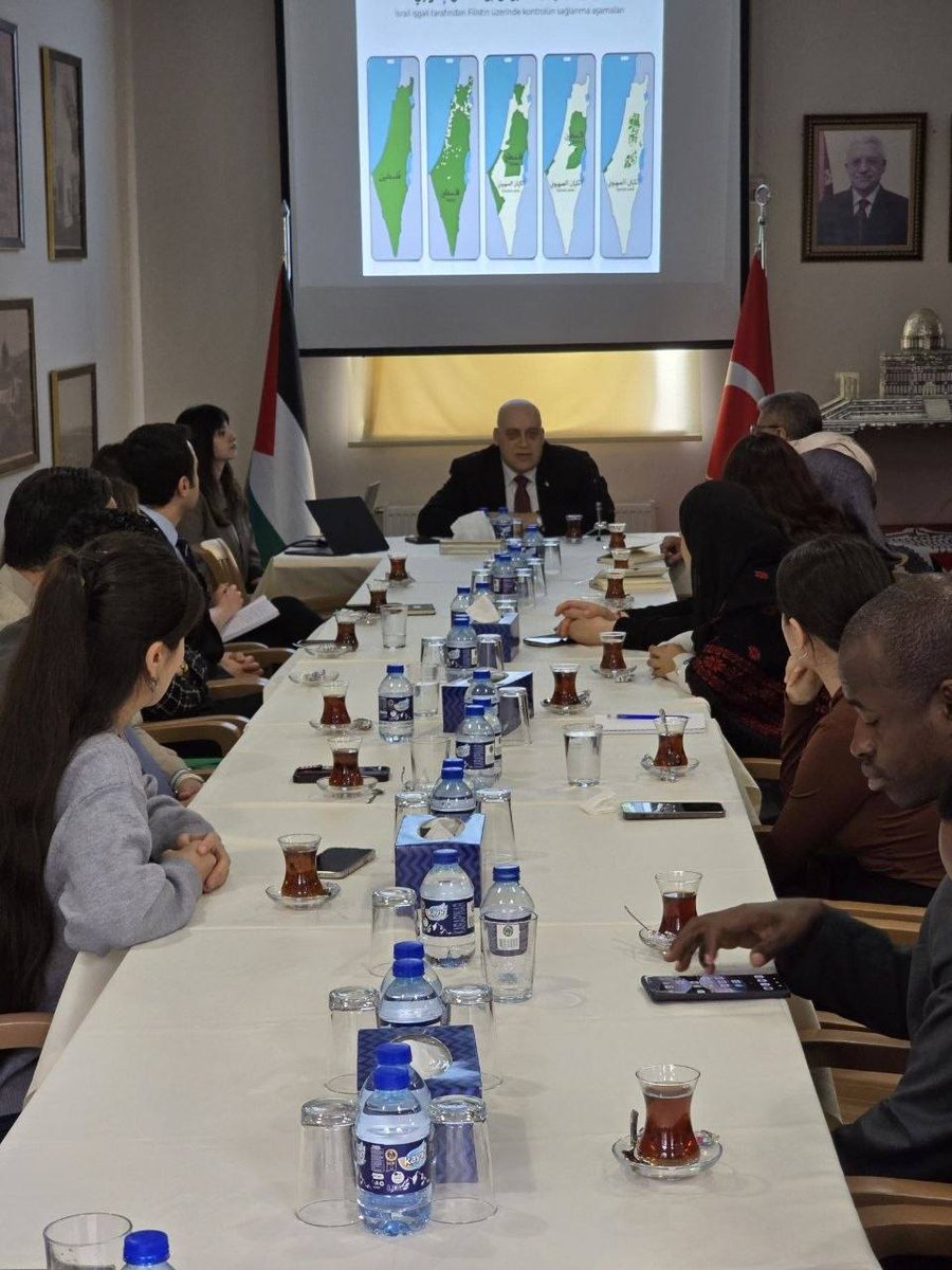 palembassytr's tweet photo. سعادة السفير د نصري أبو جيش يلقي محاضرة حول مراحل التوسع الاستيطاني الاسرائيلي والسيطره على فلسطين
https://t.co/i8c0VnZ3qu https://t.co/hyQXwoIzle