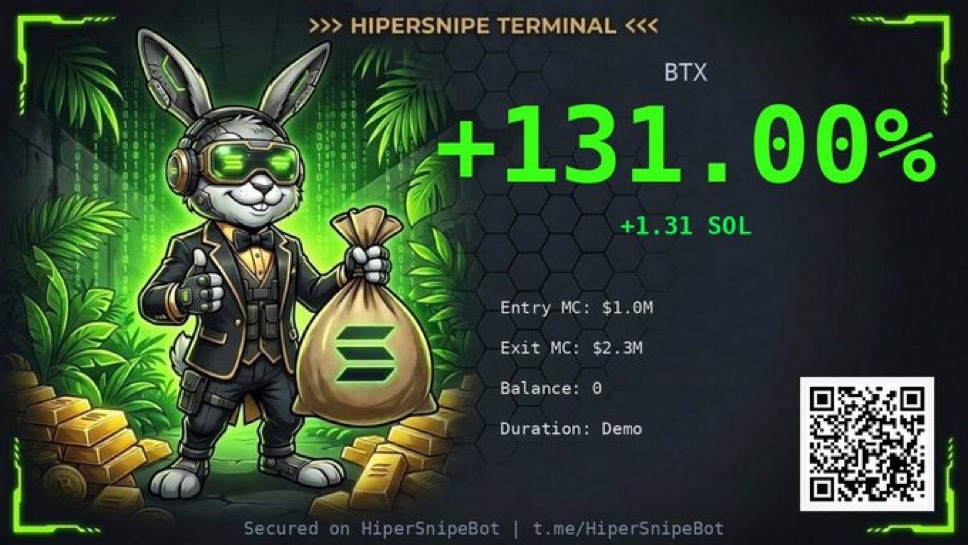 HiperSnipe's tweet photo. HiperSnipe is designed to give traders a complete and structured way to manage their trades from start to finish.

Instead of relying on manual execution, users can set their strategies in advance from fast sniping for early entries to DCA for better position management, and limit orders or auto-sell for controlled exits.

For those who want a more guided approach, whale copy trading allows you to follow experienced wallets, while the built-in trading shield helps reduce exposure to risky tokens.

Everything works together to simplify trading, improve execution, and reduce unnecessary mistakes.

No 1% fees, Just a more efficient way to trade. 🚀

https://t.co/rTQpMoFrvp