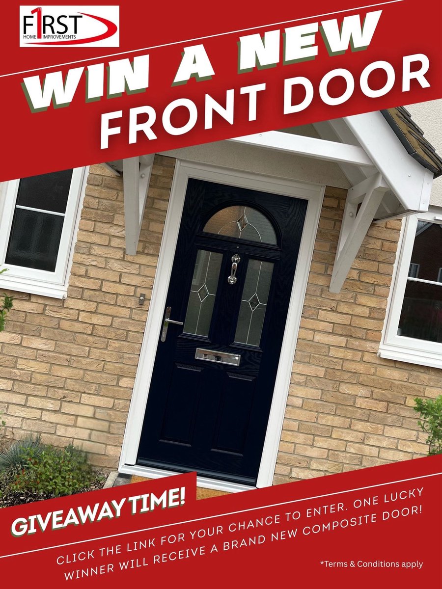 firsthomeimprov's tweet image. Have you entered our giveaway to win a brand new composite door? 🚪 

Head over to our Instagram to enter! 

firsthomeimprovements.co.uk 

#giveaway #competitiontime #giveawaytime #giveawayalert #compositedoors