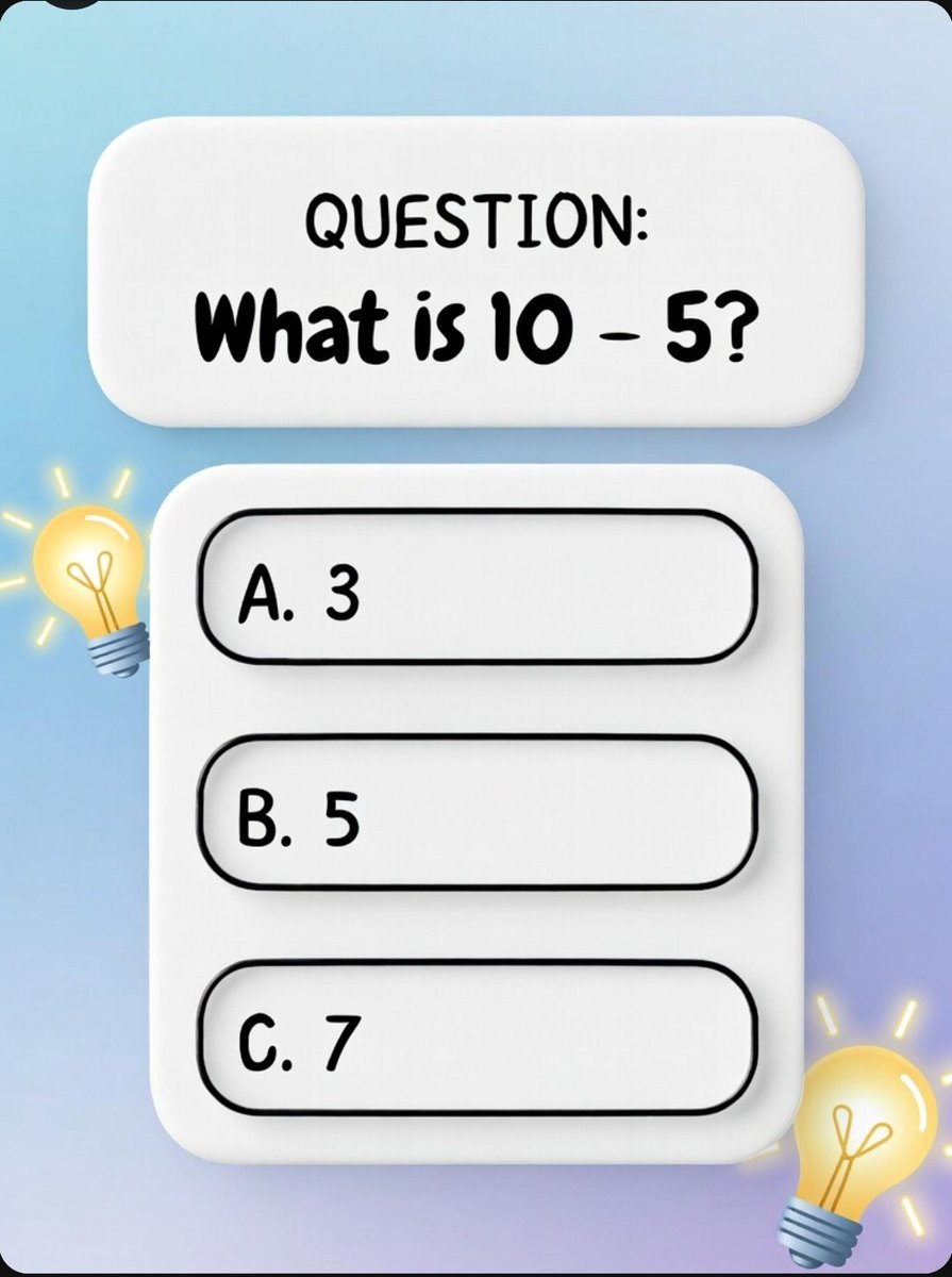 90 % people fail to give answer?
What is 10-5?