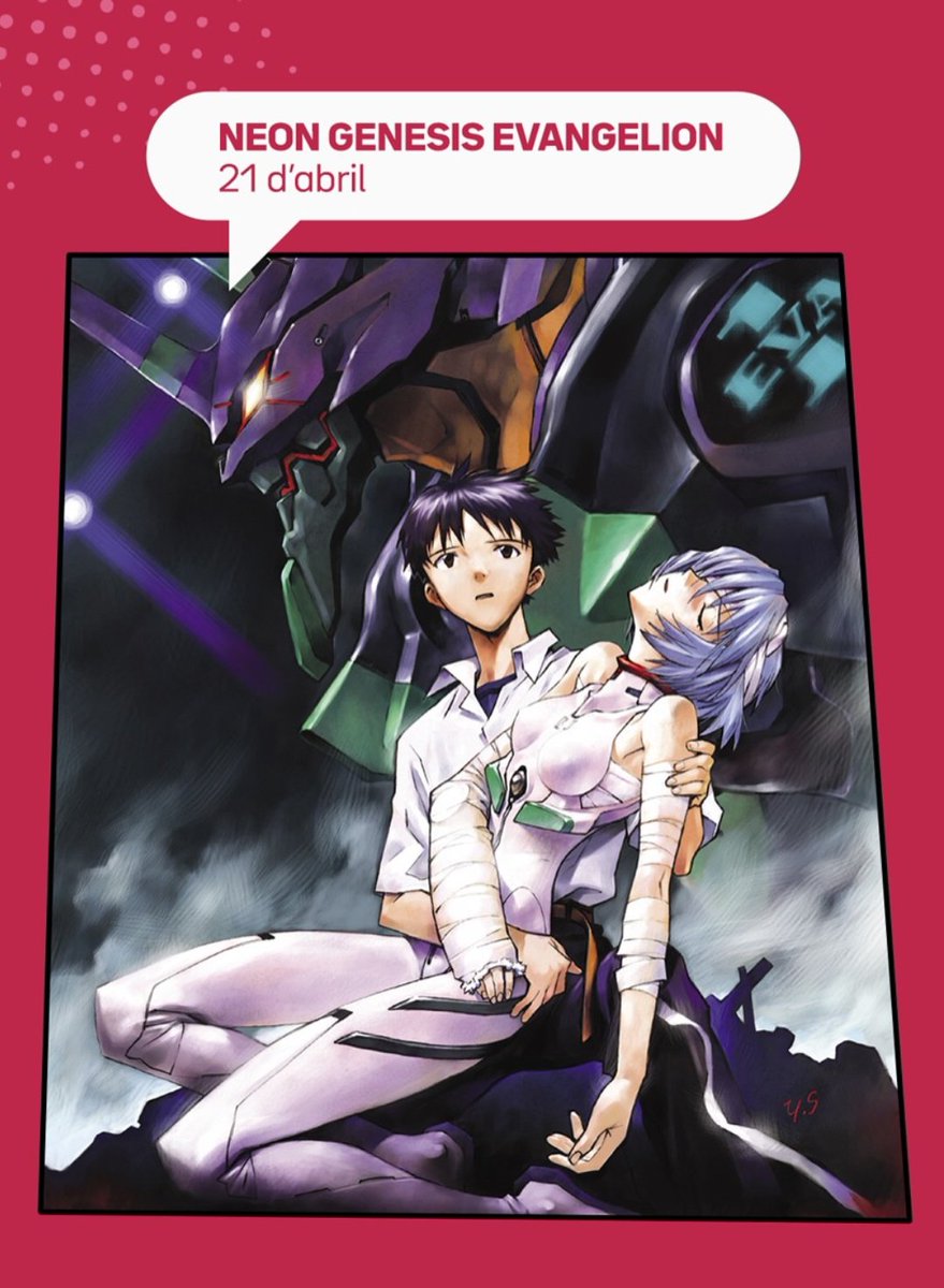 samfaina_visual's tweet photo. El 21 d'abril la sèrie "Neon Genesis Evangelion" amb @DoblatgeCatala arribarà a la plataforma @som3cat dins del cicle anime. https://t.co/Igv7LeMNWU