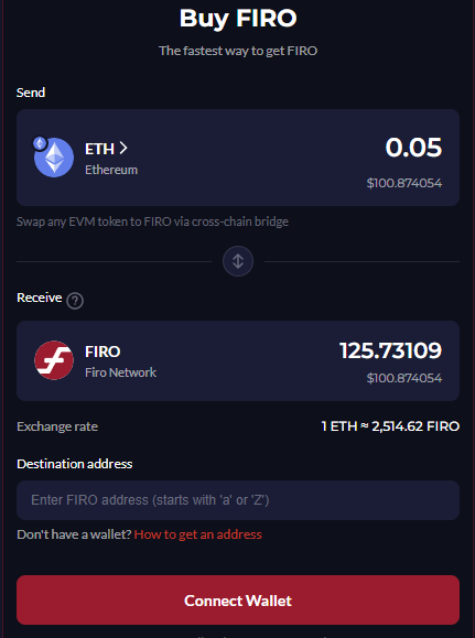 Want $FIRO but only have EVM tokens? 🔥
buyfiro.app lets you swap any EVM token straight to FIRO - fast, simple, no fuss.
The easiest way to get your hands on #privacy.
🔗 buyfiro.app