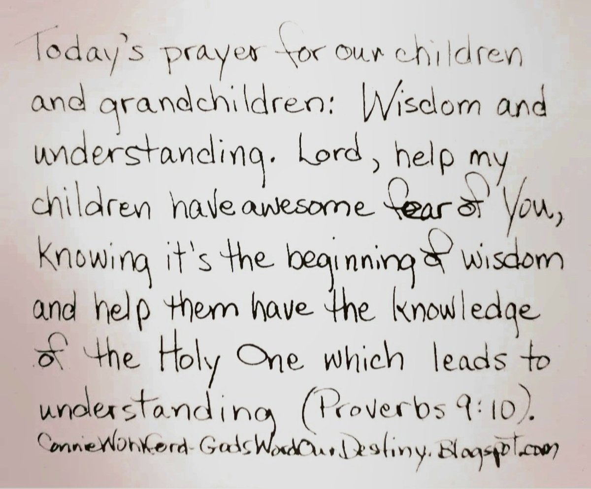 wohlford_connie's tweet image. Today for our #children and #grandchildren: wisdom and understanding. 

#wisdom #understanding #HolyOne #proverb #Proverbs #fearofGod #beginningofwisdom  #wisdomandunderstanding #GodsWordOurDestiny