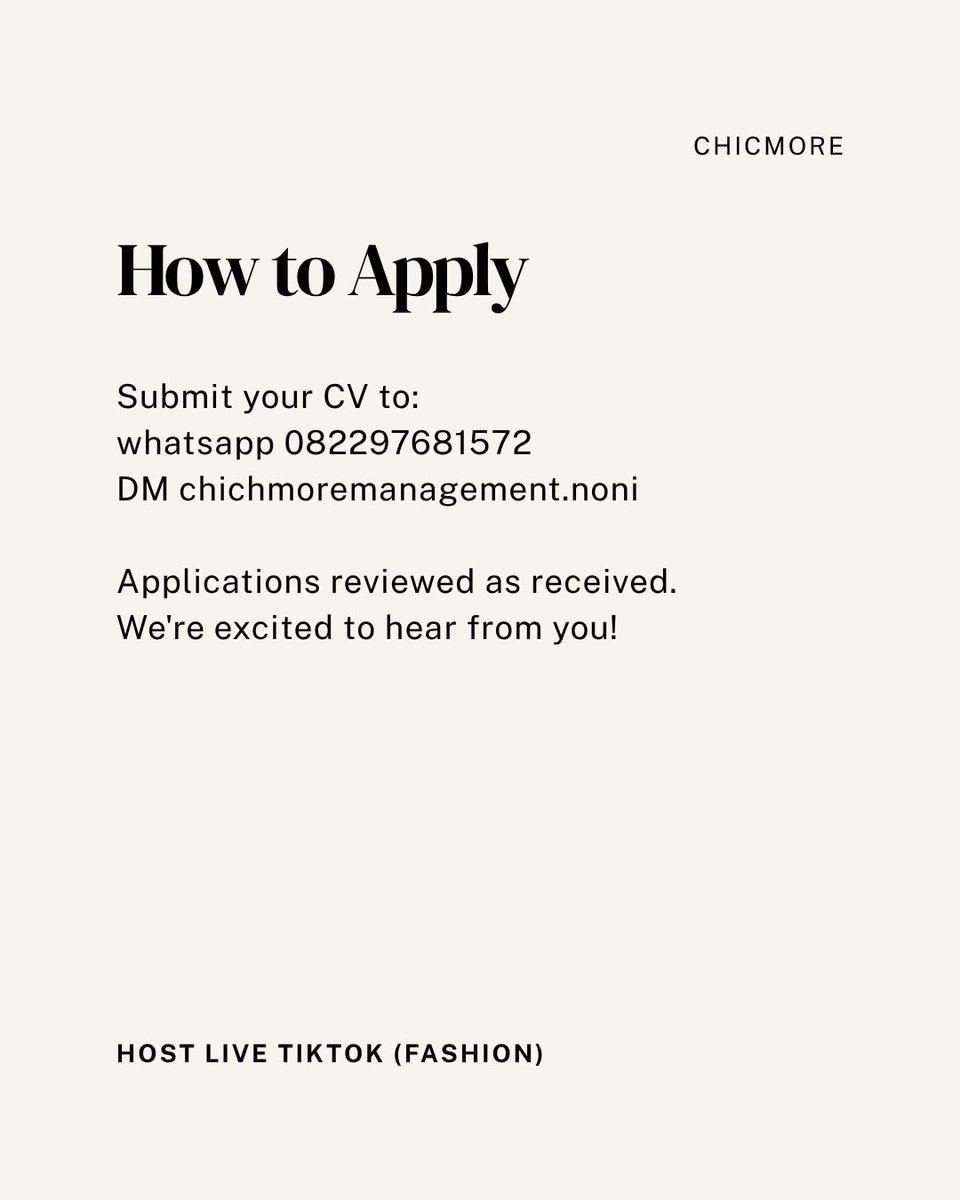 Noni - KOL Specialist Chicmore tweet media
