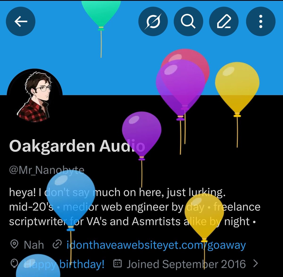 Mr_Nanobyte's tweet photo. +1 to my current age today https://t.co/aQJYywhDTz