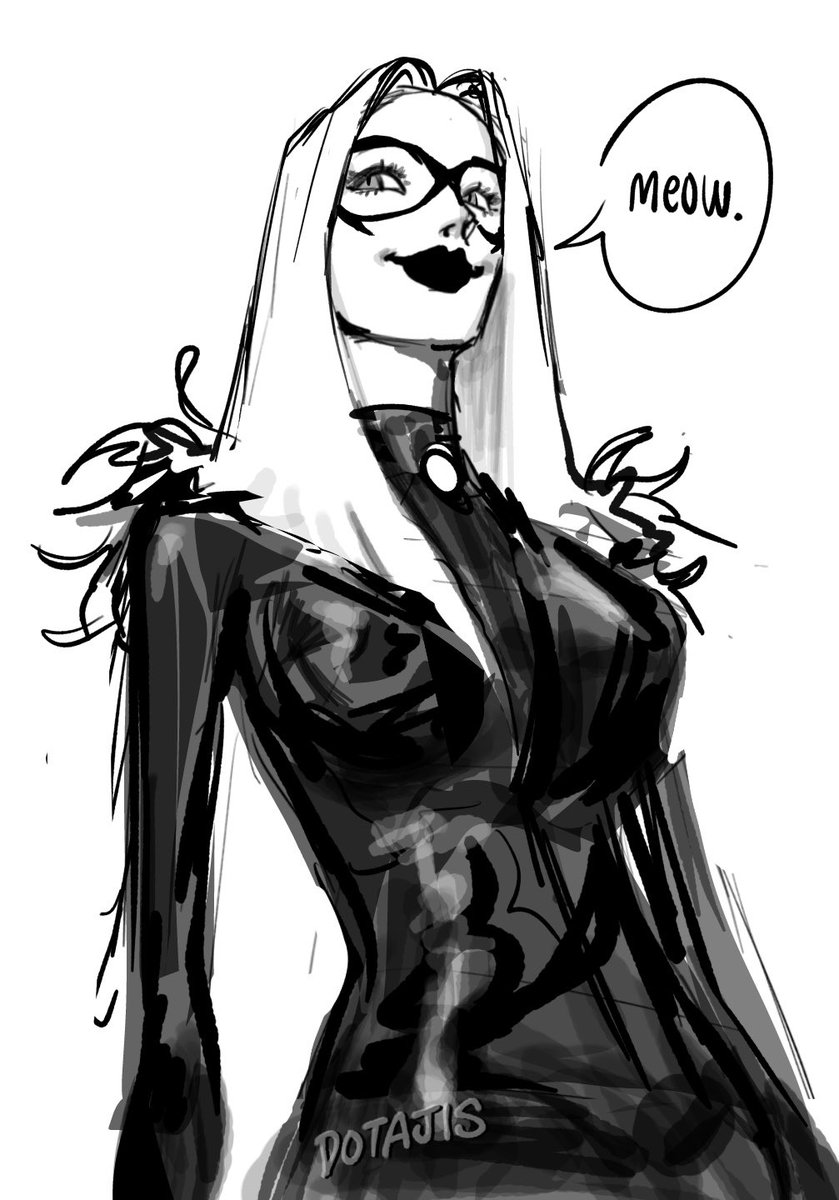 dotajis's tweet image. black cat #spiderman #sketch