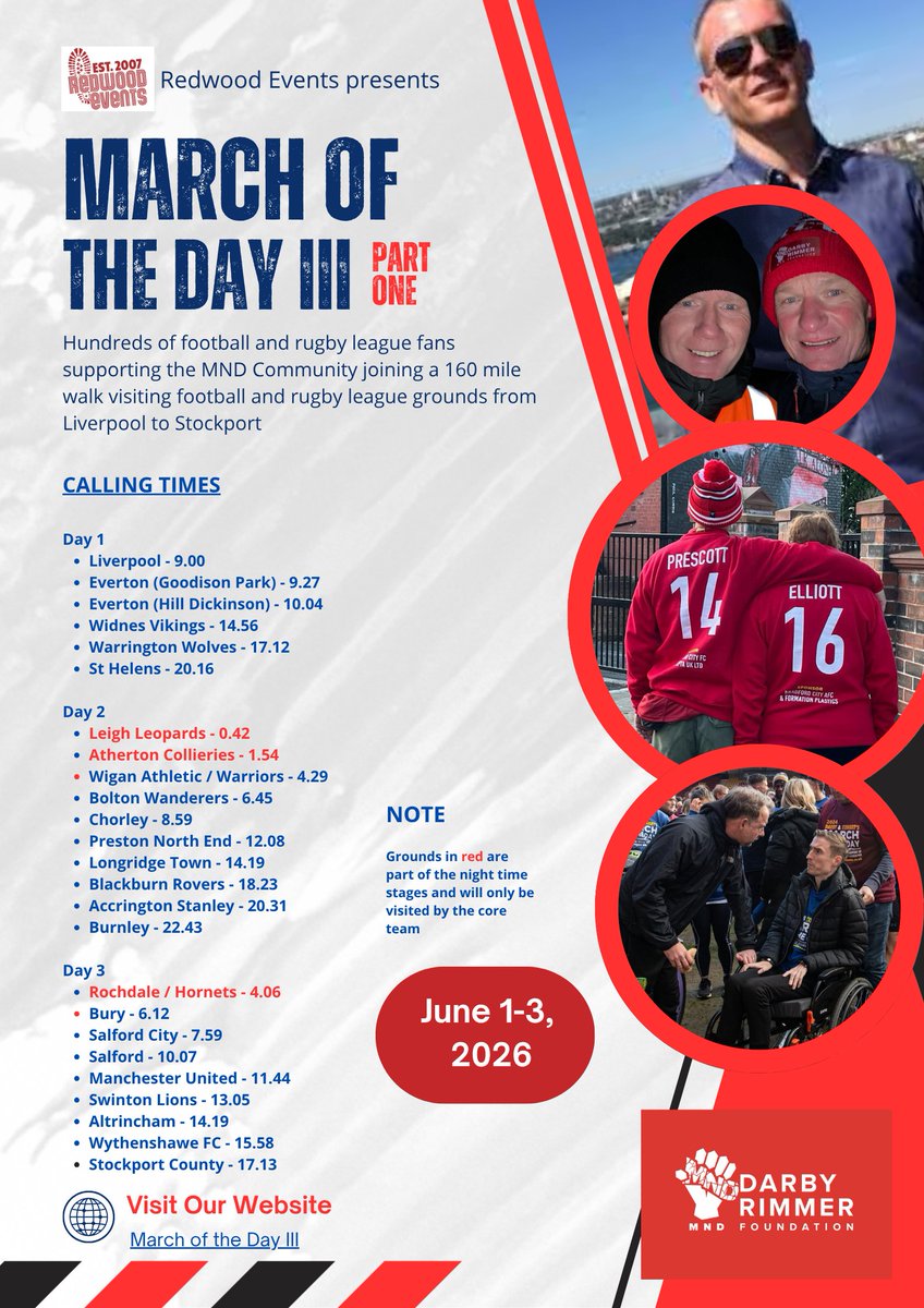 Redsmail's tweet photo. Seven weeks today we start March of the Day III at @LFC  raising awareness of MND through @DarbyRimmerMND &amp; @LDShospcharity. Lots of legends walking like @JohnMcGinlay10, @mattholland8, Paul Scholes  &amp; @ChrisKirkland43 

Join us before registration closes
https://t.co/RBOZiWU8JV https://t.co/38vwymjEpV