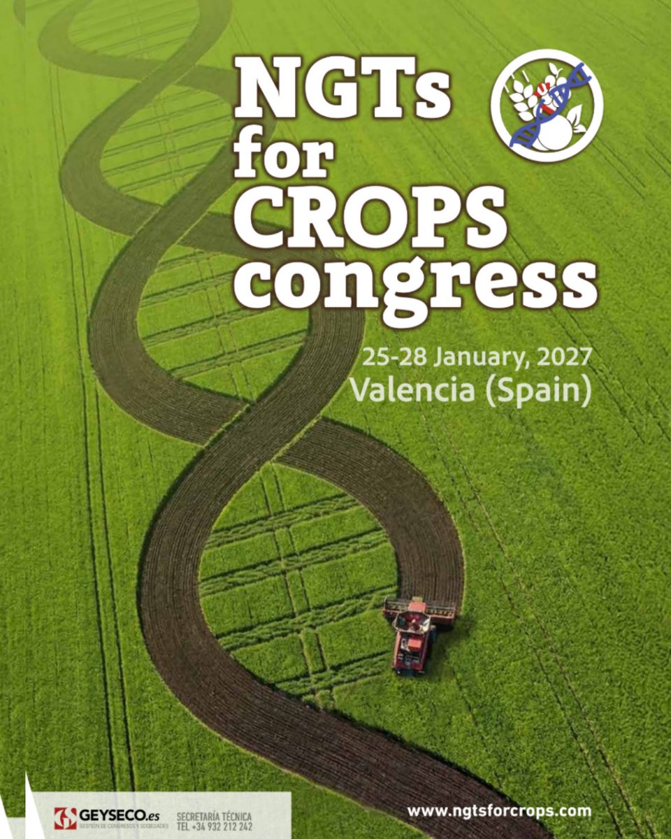 geyseco's tweet photo. 🗓️Por primera vez, somos la Secretaría Técnica en NGTs for CROPS, un congreso internacional sobre técnicas genómicas avanzadas para la mejora de cultivos 🌱, que sirve de punto de unión entre investigadores y expertos de todo el mundo.

 📲https://t.co/zBVLVaoD02 https://t.co/YatAAg4JV3