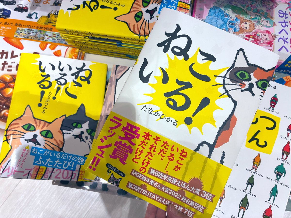 #たなかひかる さんの #絵本グッズフェア！えほんやさんMOEのコーナーにて展開中🥳✨

たなかひかるさんをまだ知らない方が居るならば…1度絵本を手に取って頂きたい！
大人も子どもも癖になるたなかひかるワールドを是非体感してみて下さい😍

絵本もグッズも超オススメ！
ご来店お待ちしております😊