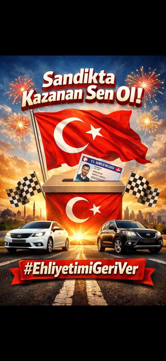 <a href="/elifesendeva/">Elif Esen</a> Bir hata yaptık ama çocuklarımızın geleceği bu hatanın yükünü taşımamalı. Ehliyet affı aileleri de rahatlatacak bir adım olur. 
SandıktaKazanan SenOl 
#EhliyetimiGeriVer