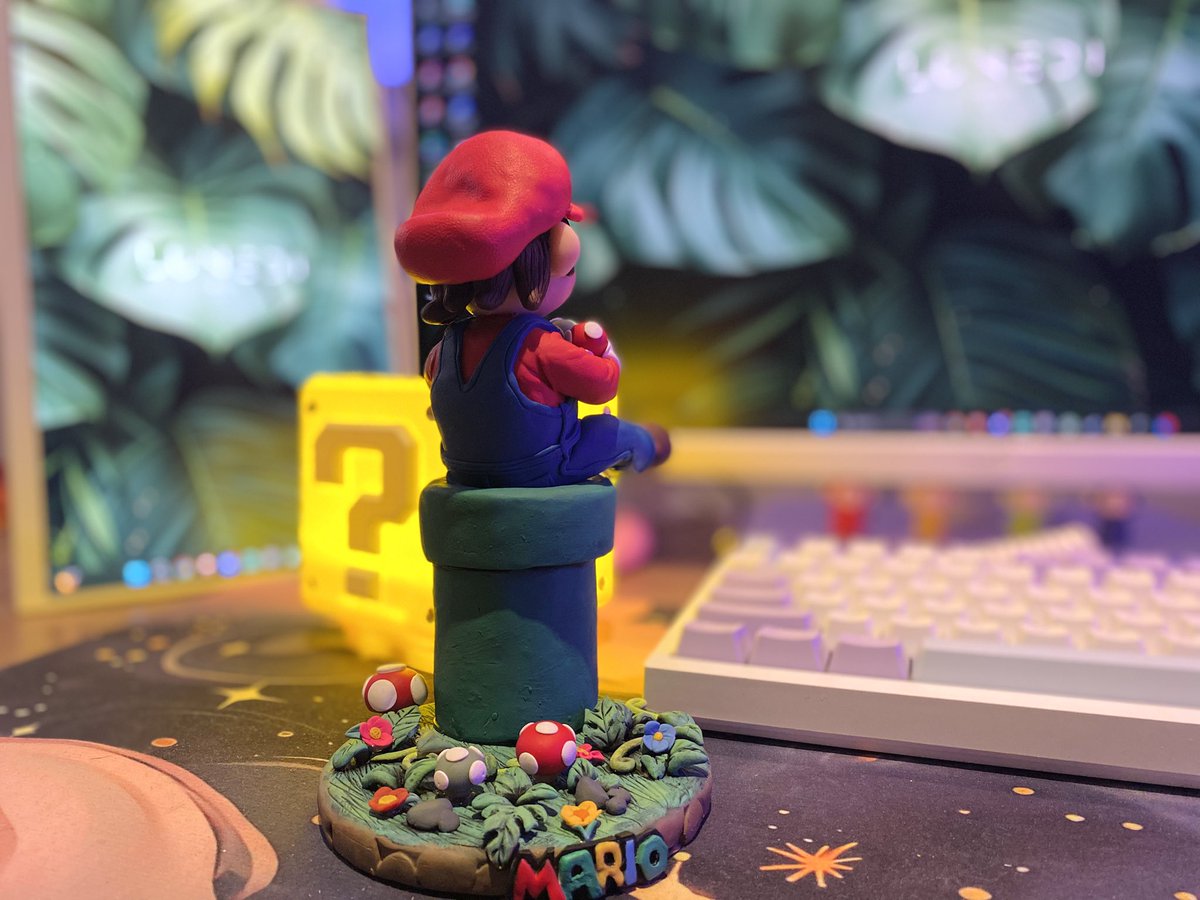 soma_3li's tweet image. ماريو منعش 🍄🍃

حبسته داخل الـ pc  😈

استمتعت بصناعتة #handmade 💆🏻‍♀️
ماريو و لويجي لو اسوي منهم مليون حبة ما اطفش منهم 

#SuperMario 🍃🍄