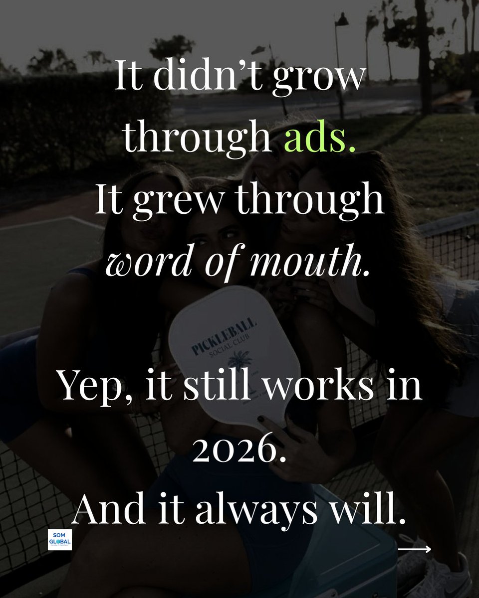 somglobalco's tweet image. Community building is the NEXT BIG THING in Marketing.

#PickleBall #CommunityBuilding #MarketingTips #MarketingIdeas #Branding