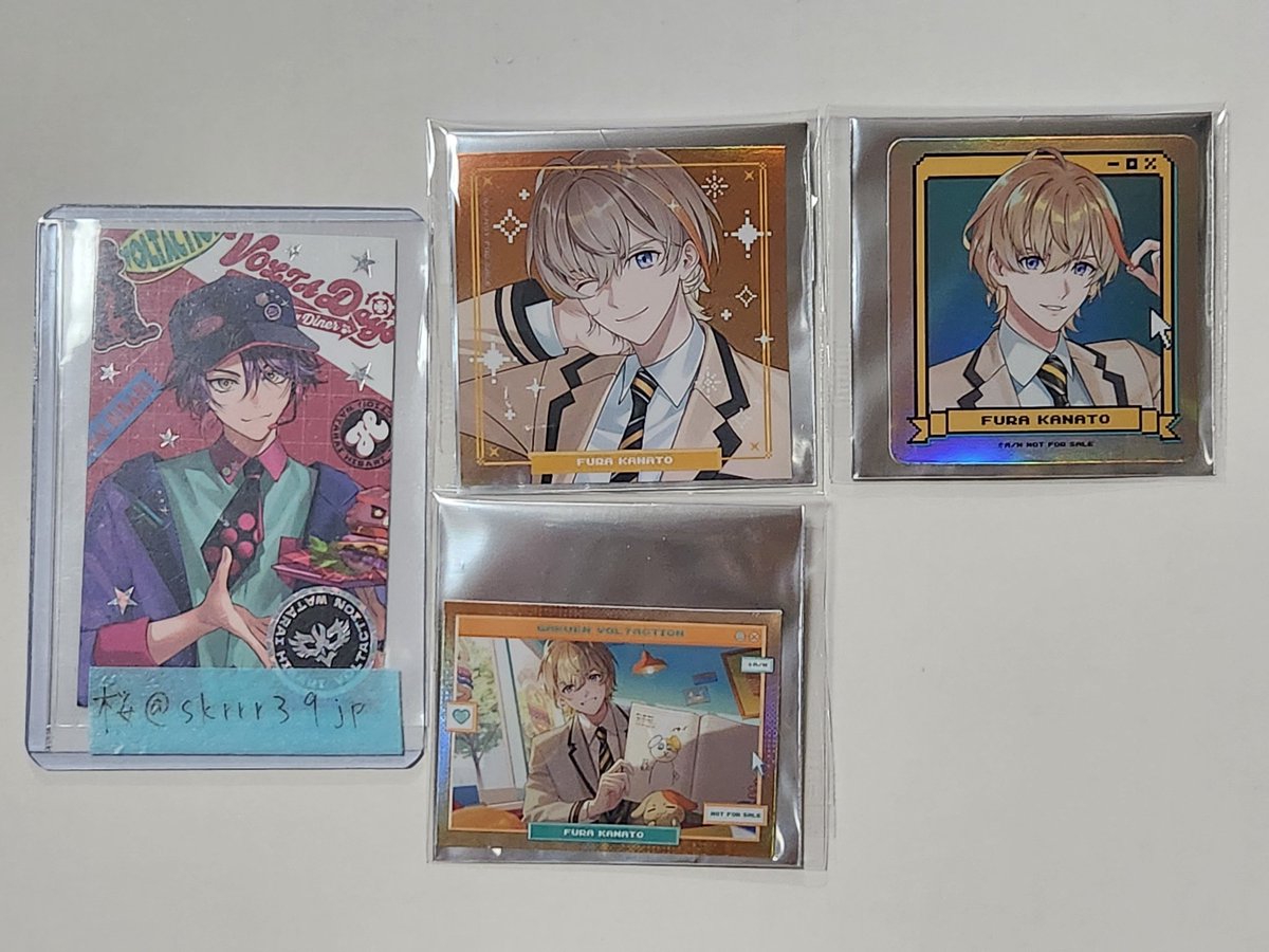 skrrr39jp's tweet photo. 【交換】 にじさんじ 学園ゔぉるたくしょん VOLTACTION フォト風カード
特典 ステッカー

譲 画像1.2枚目
求 画像3.4枚目

郵送での交換
お気軽にお声掛けください。 https://t.co/lZdntZhUCZ