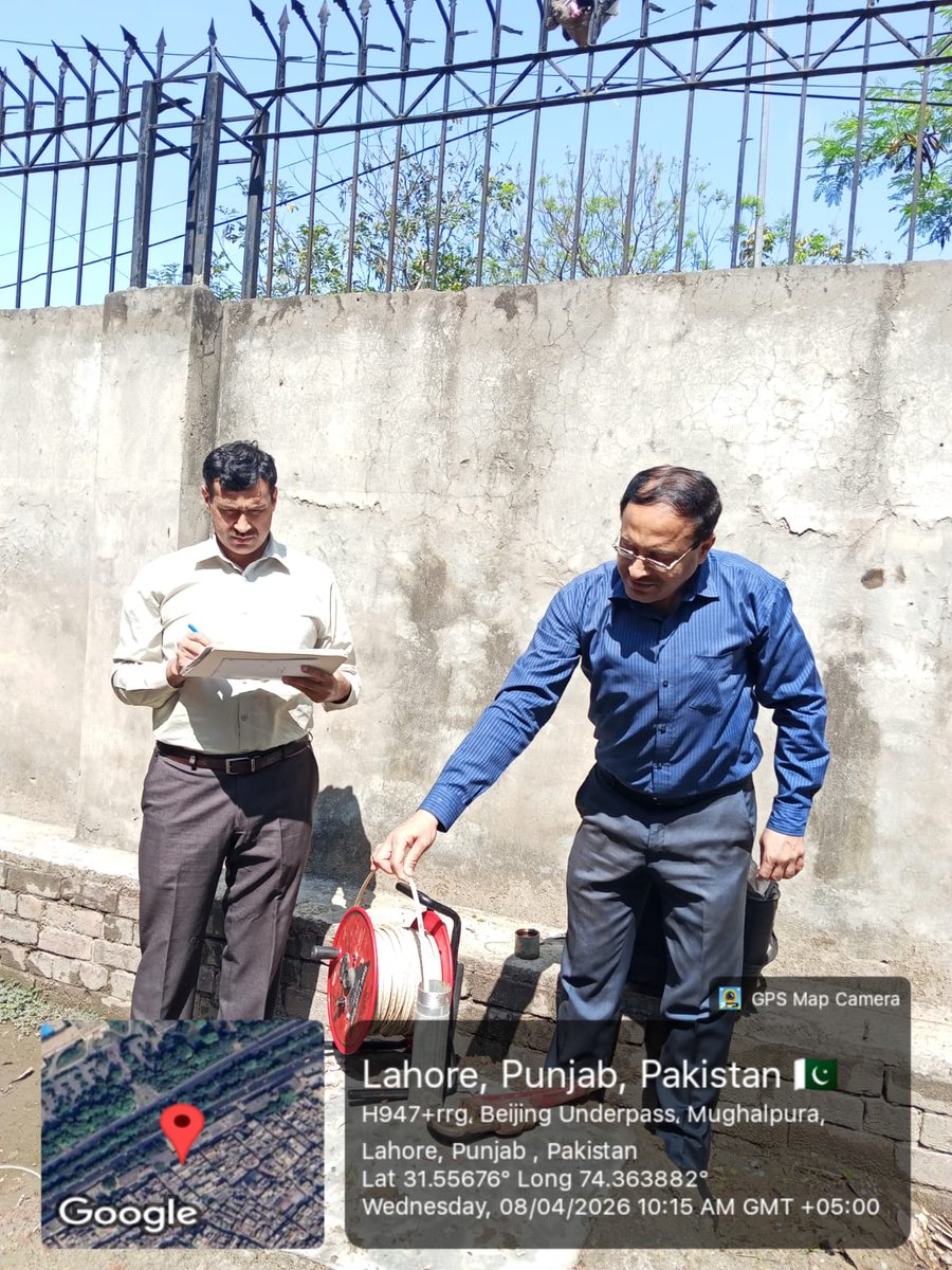irilahore's tweet image. Monitoring of Groundwater Levels and Recharge Models in Lahore by the team of Groundwater section of IRI, Lhahore.

#irilahore #GroundwaterMonitoring