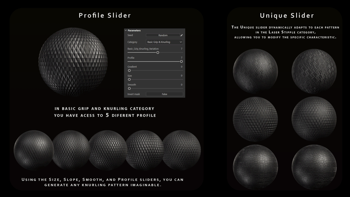rajabzade_javad's tweet image. Grip and knurl Generator for Substance 3d Painter

lnkd.in/dge8_KbJ

#gameart #texturing #3d #art #Substance #Substancepainter #Material #madewithsubstance #digitalart #digitalart #Digital3D #gamedesign