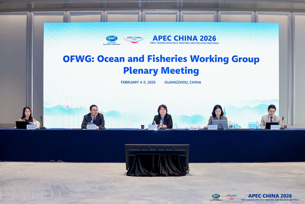 Oceans are increasingly seen as an economic resilience issue across the Asia-Pacific.

At SOM1 2026, APEC economies focused on strengthening marine ecosystems, fisheries and coastal livelihoods in the face of climate risks.

Read more: apec.org/press/news-rel…