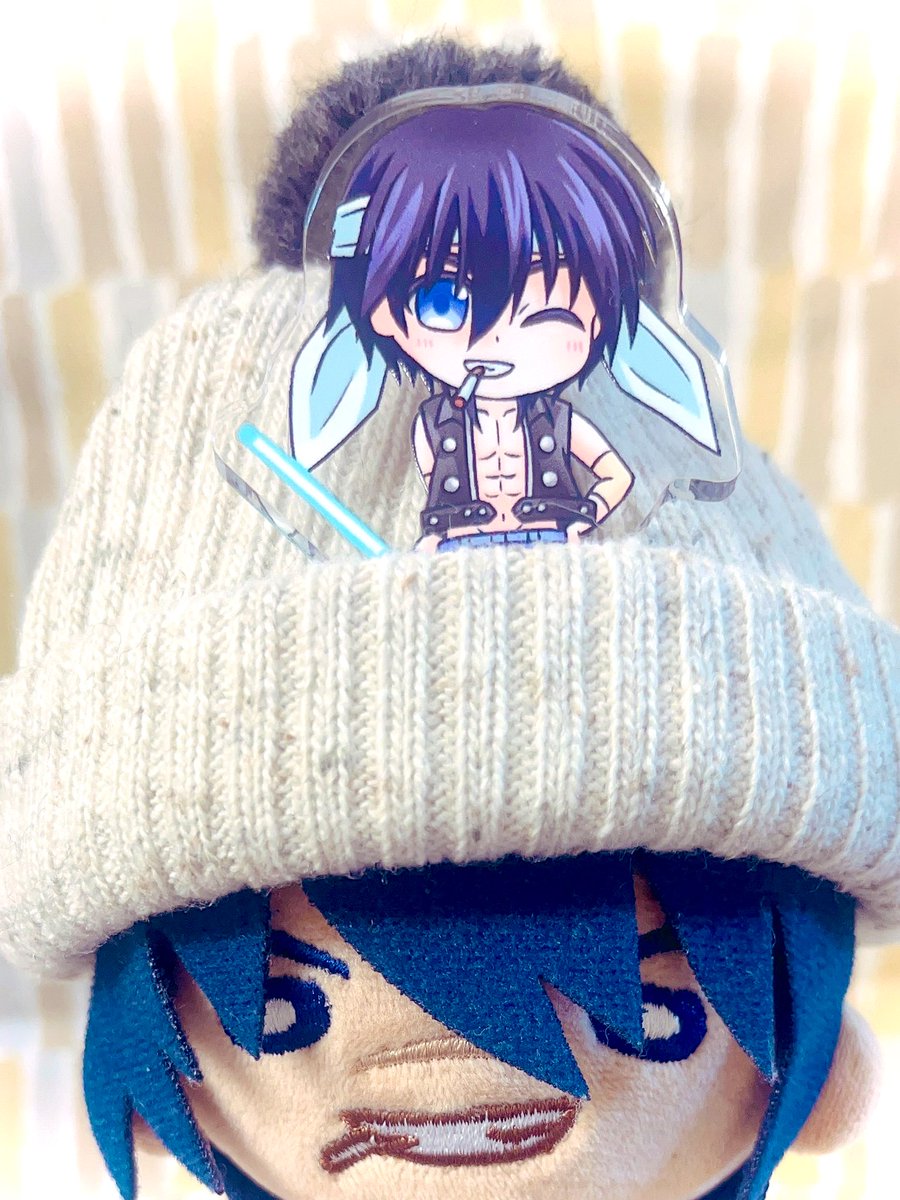 雲さん(<a href="/kumo_f_/">雲⛅️</a> )のboothで小さな天化っちお迎えしました！！！
早速自分の分身と戯れるぬい天。上機嫌🤟🤟🤟