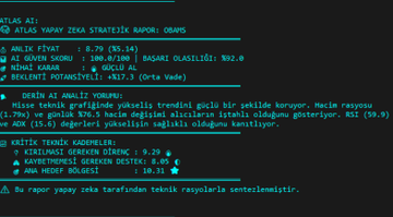 Antonio71267127's tweet image. Veee karşınızda son sürüm ATLAS BOT....Yapay zeka #analiz ve #tarama özelliği ile başarılı olan tüm sonuçları kaydeder, öğrenir, kendi kendini geliştirir. #Chat bölümünden istediğiniz #hisse nin #teknik analizini yapar, #destek ve #direnç bölgelerini size sunar....Açık kaldığı