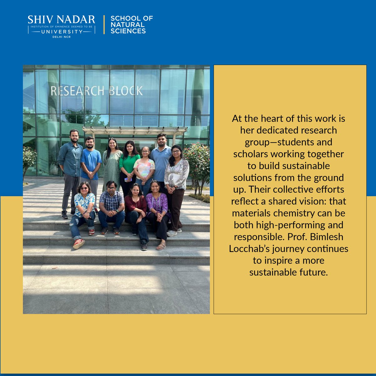 School of Natural Sciences, Shiv Nadar University tweet media