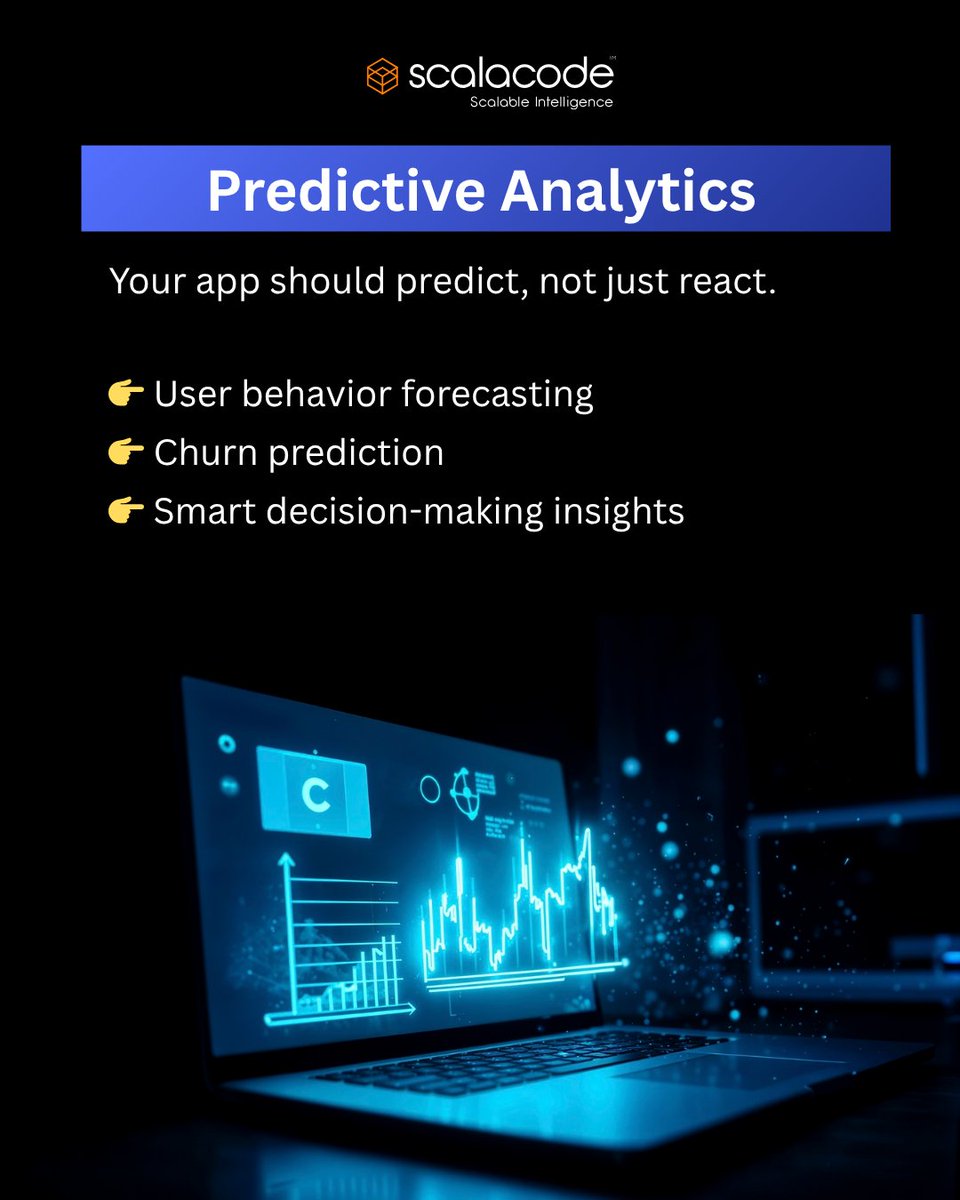 2026 isn’t about apps. It’s about intelligent apps.
If your product doesn’t learn, predict &amp; adapt,users will switch.
These 5 AI features aren’t optional anymore… they’re expected.
Build AI-powered apps with us: scalacode.com/ai-ml-developm…

#AI #AppDevelopment #TechTrends #ScalaCode
