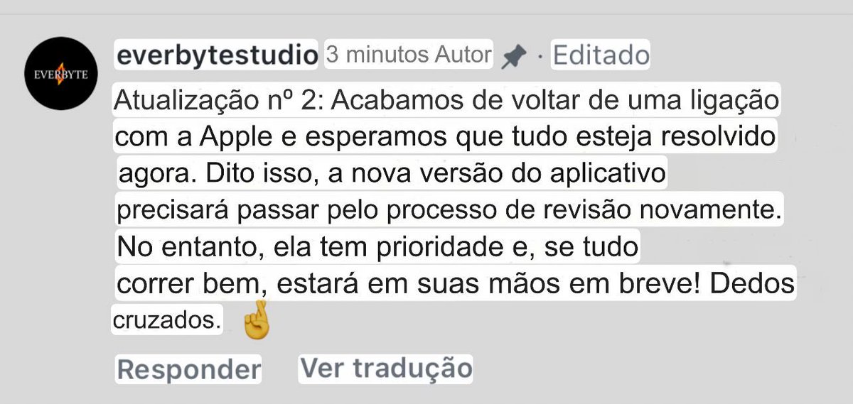 Atualização da everbyte, vamos de corrente de oração pesadíssima 🙏🏽