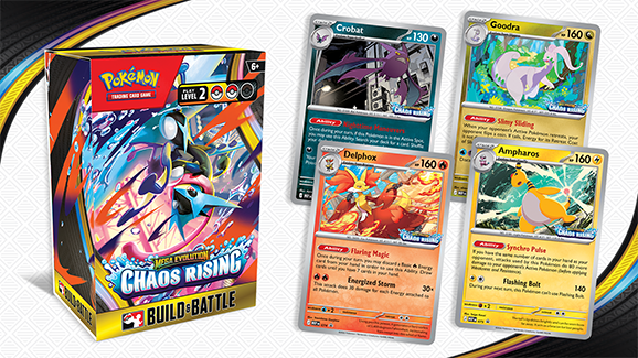 PokemonRestocks's tweet image. First look at Chaos Rising Prerelease Promo Cards featuring Delphox, Ampharos, Crobat &amp;amp; Goodra! 💫

Prerelease bundles will be available starting May 9.
#Pokemon #PokemonTCG