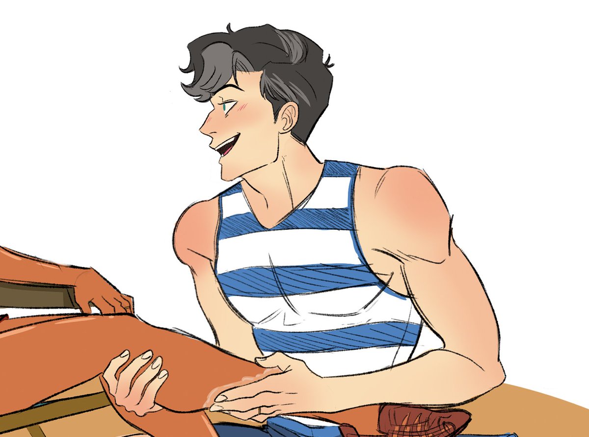 kueengie's tweet image. Just a wholesome fun sketch before the spicy one I really want to make 🙇‍♀️
#murdermedia #hazbinhotel #radiostatic #voxal #staticradio