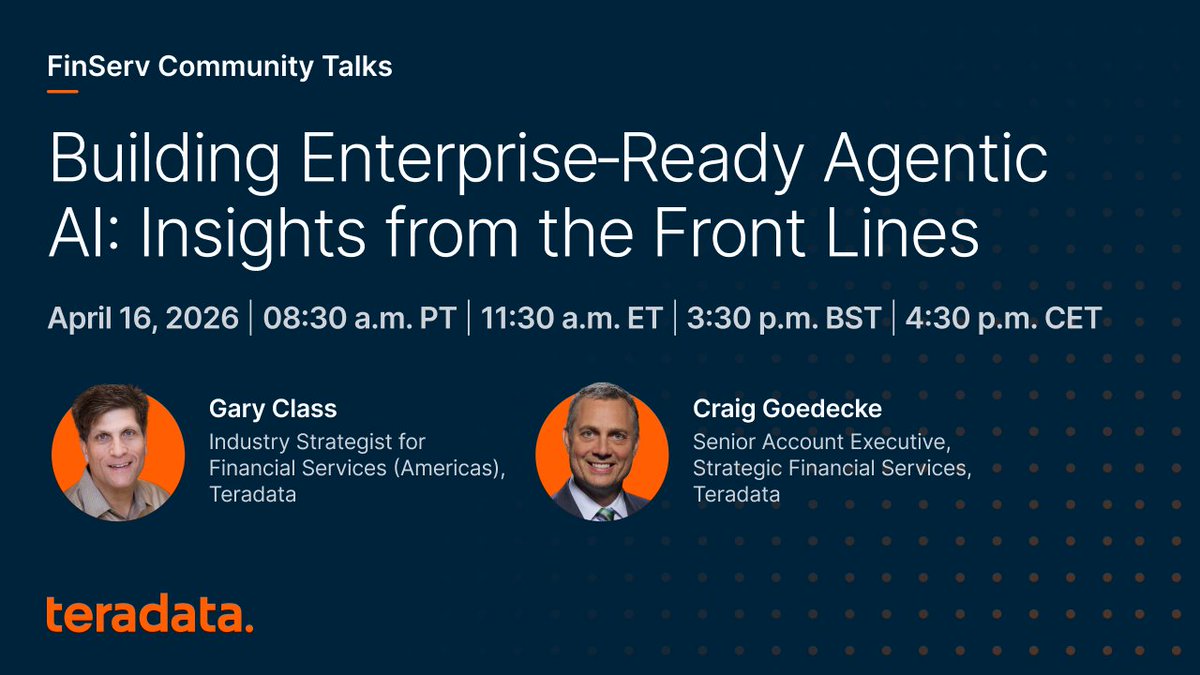 Teradata tweet media