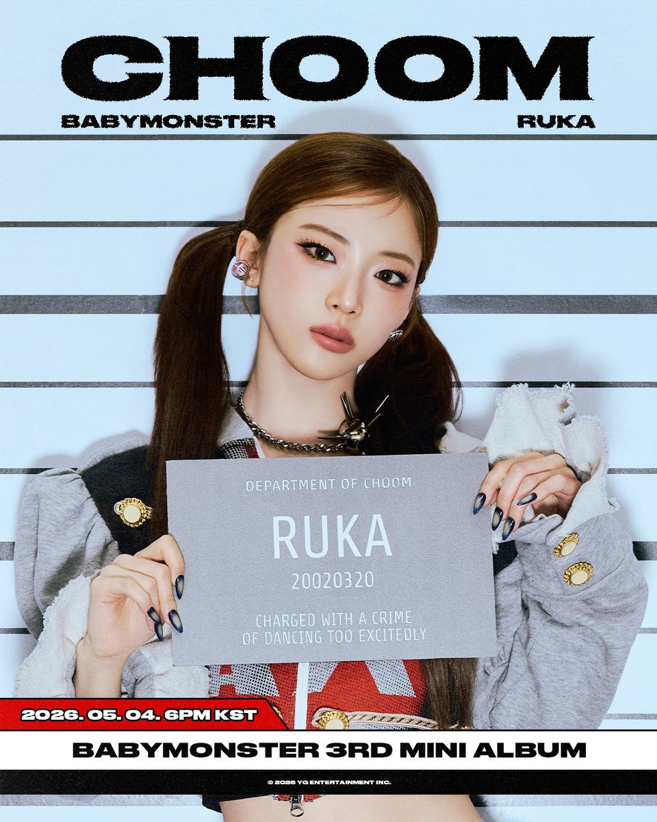Everyone, don’t forget to engage with #RUKA’s poster and leave positive comments across all BABYMONSTER SNS platforms!👇🏻

Weibo 🔗: weibo.com/7811488144/528…
IG 🔗: instagram.com/p/DXE3smkABUe/…
Yt 🔗: youtube.com/post/UgkxvECK6… 

RUKA on CHOOM begins
#RUKAMakesYouCHOOM
#RUKA #BABYMONSTER