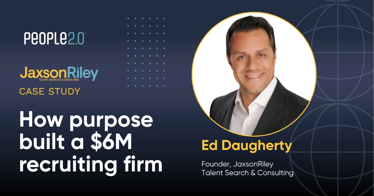 Ed Daugherty lost his daughter in 2023. He named his recruiting firm after her and built it into a $6M business that gives back. 

Here's his story: hubs.ly/Q04b2d_80

#PurposeDriven #SearchAndRecruiting