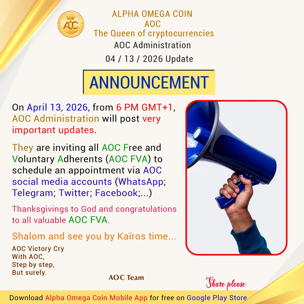 Alpha Omega Coin tweet media