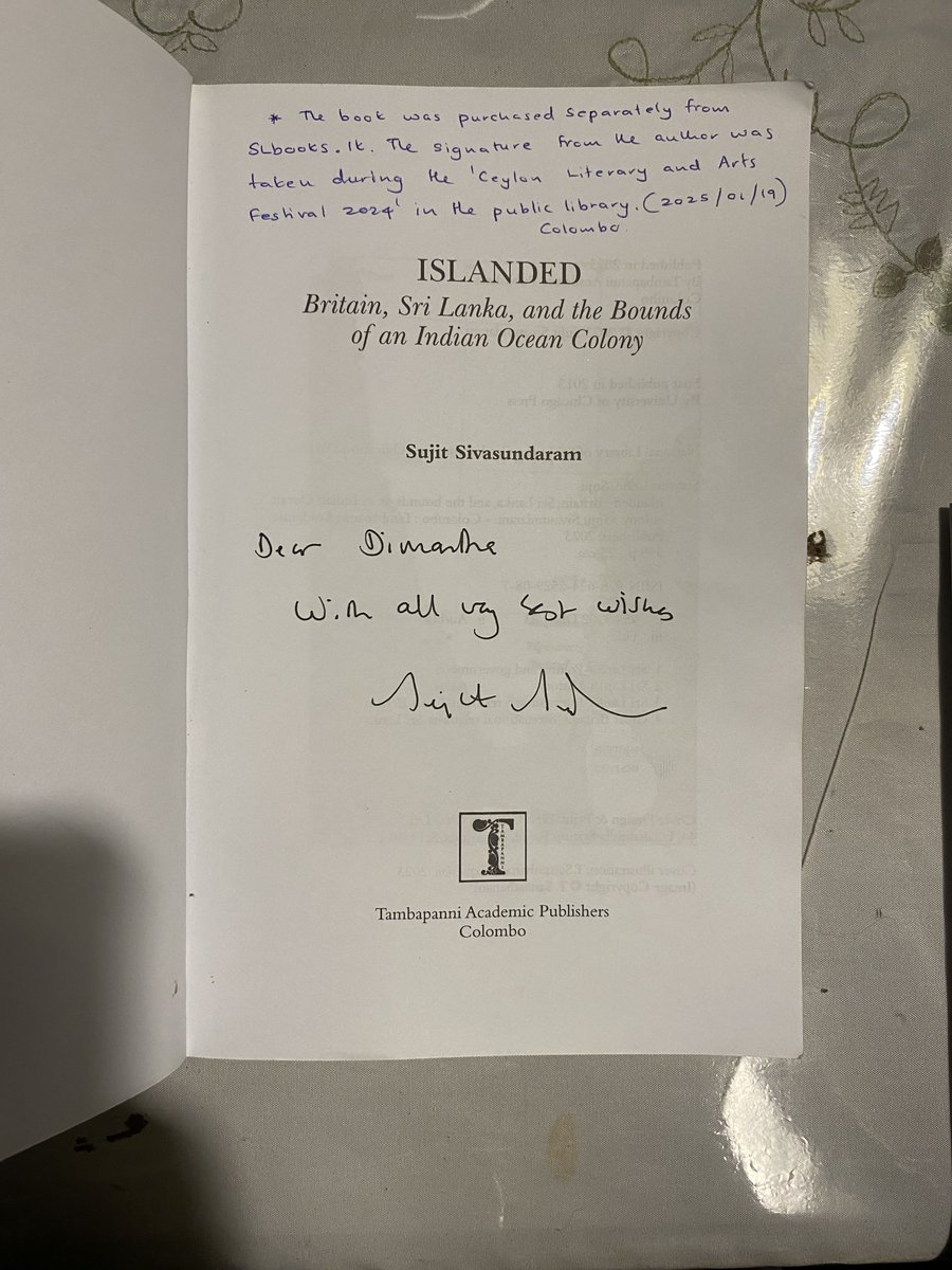 Dpolwatte's tweet photo. ISLANDED - Britain, Sri Lanka, and the bounds of an Indian Ocean Colony : Sujit Sivasundaram - A historical perspective into the colonizer and colonized

https://t.co/UEqwiorLuK https://t.co/KmQ1f7vNcl