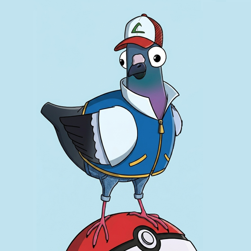 PigeonQuest's tweet photo. Coo Coo #PigeonFam 🪶
To celebrate the 30th anniversary of the legendary world of Pokémon, we’re proud to reveal a first draft of our brand new NFT concept:

🔥 ASH PIGEON 🔥

Inspired by the spirit of Ash Ketchum, our feathered hero is ready to explore new regions, face epic challenges, and capture all the little monsters of the Pokémon world.

This is just the beginning…
What do you think about Ash Pigeon joining the Pigeon Quest universe?
#PigeonQuest #NFT #Pokemon30 #Ash #COO #Pokemon #pkm #pkmn #nftcollector #Ebisusbay #cronos #crofam