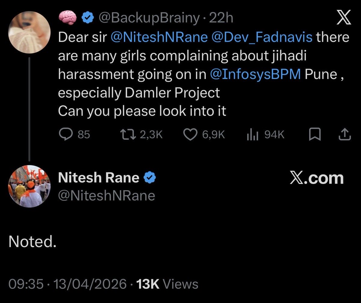 FITEMaharashtra's tweet image. After the Nashik TCS case is out, now a person has raised a complaint about alleged harassment in an Infosys project in Pune.  

It is high time IT companies take sexual harassment and coercion complaints seriously and act without delay.  
#WorkplaceSafety #POSH #ITEmployees