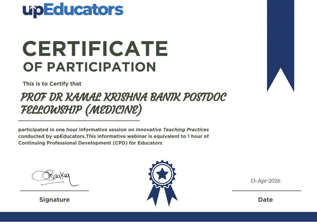 Prof Dr Kamal Krishna Banik @prof_banik (@prof_banik) / Posts / X