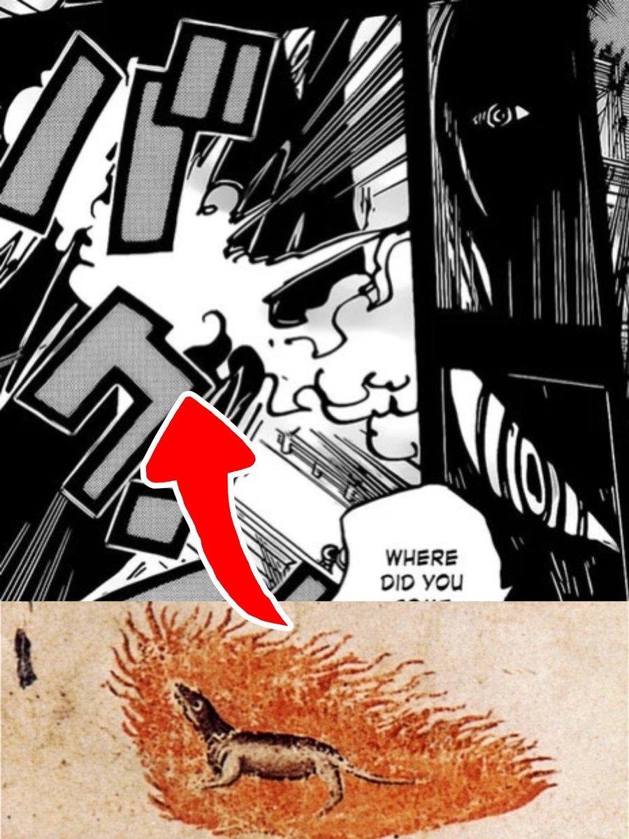 SULI_OP's tweet image. 🔥 #سبويلر_ون_بيس 🔥

"  نيران ايم ساما  "

اعتقد الأمر يحتمل أمرين لا ثالث لهما و قد تكلمت عن نقطة قديمة تخص ( ايم ساما ) و هي أن تقطة النيران ترتبط ارتباط كلي بـ ايم و قلتها و أكررها بأن ( السلمندر أو السلمندر الناري ) هي فاكهة ايم !

ينظر إليه على أنه يمتلك صفات و قدرات النار