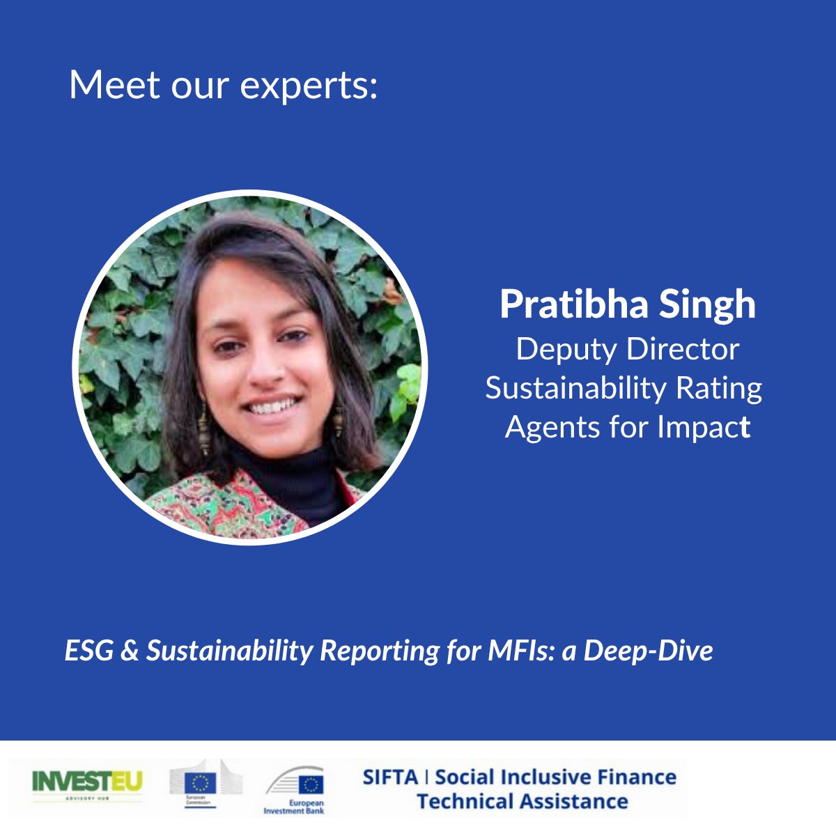MFC_Network's tweet image. Reminder: Join the SIFTA Webinar on ESG &amp;amp; Sustainability Reporting for MFIs
📅 20 Apr | 🕒 11:00–13:00  | 💻 Zoom
Learn IRIS+, SASB &amp;amp; GRI, ESG metrics, and reporting best practices.
🎤 Experts: Yannick Rust &amp;amp; Pratibha Singh - @agentsforimpact
🔗 ow.ly/OhXa50YIhHZ
#ESG #MFI