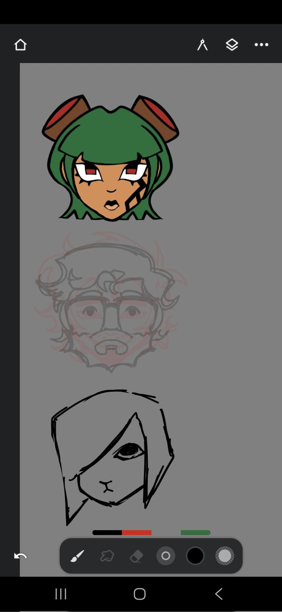 threateningfan's tweet image. im making enamel pins should rory face forward with the rest of his yiik friends or no