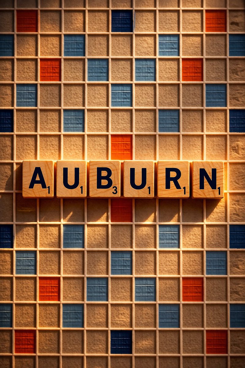 😉 The only word that matters on National Scrabble Day! #WarEagle