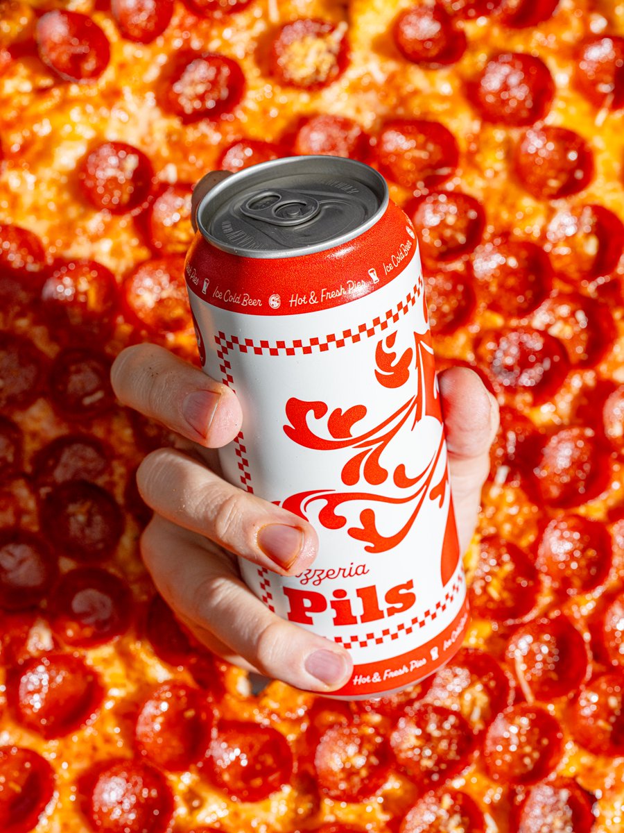 Iconic. Pizzeria Pils. Great Pizza requires great beer; it's the