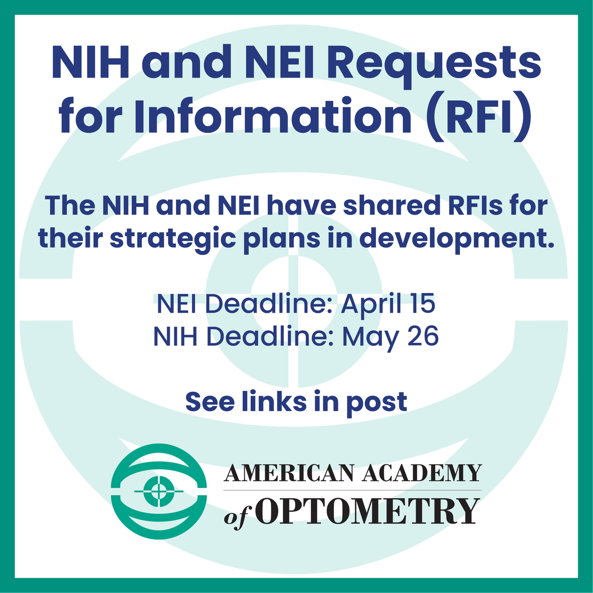 American Academy of Optometry tweet media