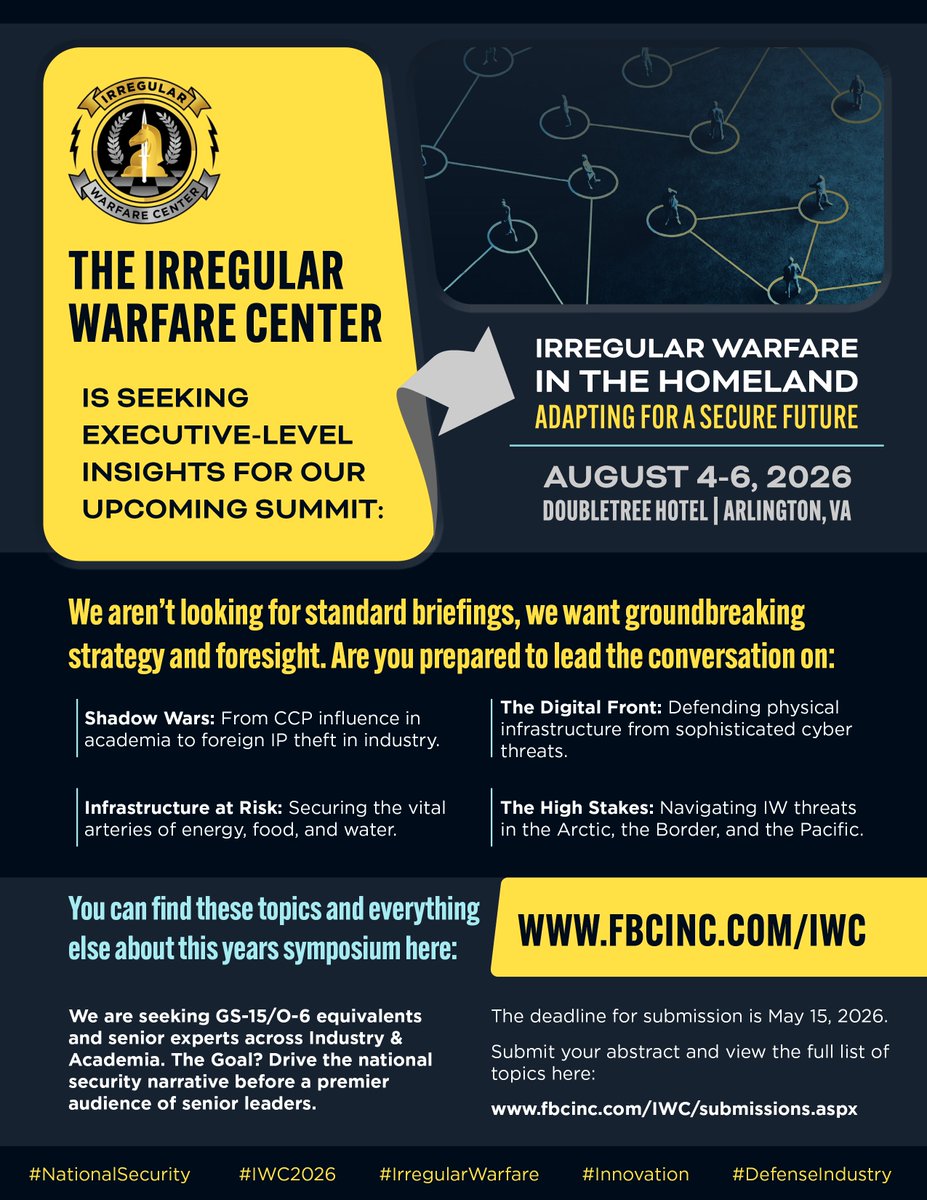 Irregular Warfare Center tweet media