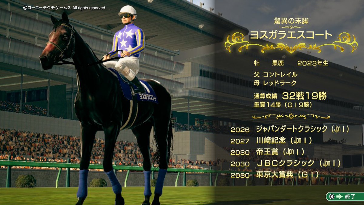君島凪 馬主10年目🏇
早熟なのに7歳までがんばってくれた。
ラストランの東京大賞典を制して引退。

JBCクラシック3連覇、
東京大賞典2連覇、帝王賞2連覇 🥇
これからは次の世代に血を受け継いでいこう☺️